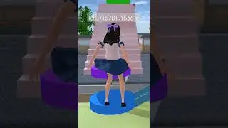 props id parkour pelangi 🌈 buatan aku #sakura #rameinyuk #idsakuraschoolsimulator#short