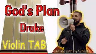 God's Plan - Drake - Violin - Play Along Tab Tutorial