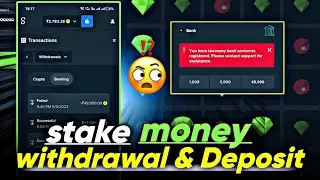 Stake withdrawal problem solved | Stake live proof withdrawal