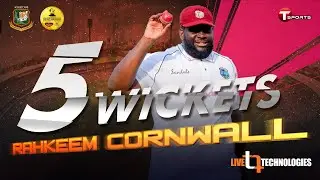 Rahkeem Cornwall's 5 Wickets in 32 Overs | Day 3 | 2nd Test Match | West Indies Tour Of Bangladesh