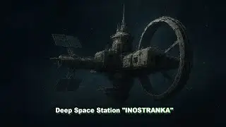 Approaching the Space Outpost Inostranka. Cosmic Ambient Music