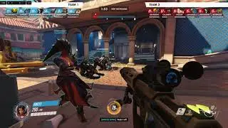 Overwatch - Rialto - Attack | Ana Carrying as per... Stop The Payload peeps, set up DEFENCES :/