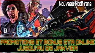 PROMO & BONUS GTA ONLINE : VENTE X2 + 1 NOUVEAU MOTIF RARE