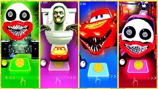 coffin dance - Thomas train tank vs Skibidi toilet eater vs Mcqueen eater vs Helicopter | tiles hop