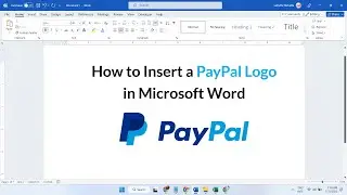How to Insert a Paypal Logo in Microsoft Word