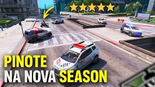 PRIMEIRO PINOTE da NOVA SEASON vira 5 ESTRELAS de PROCURADO no Brasil Capital | GTA RP