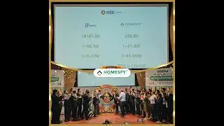 Homesfy IPO on NSE Emerge | Listing Ceremony | Homesfy Creating History | First In India | New IPO