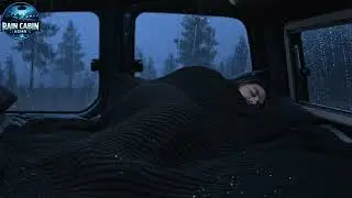 Insomnia Relief 🌧️ Heavy Rain Sounds on Car Window (No Thunder)
