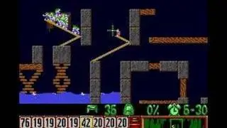 Lemmings - Tricky Level 13 Solution