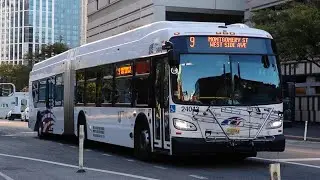 New Jersey Transit: 2024 New Flyer XD60 #24043 on the 9 in Jersey City (Columbus Drive)