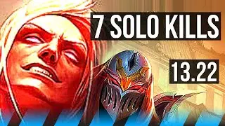 VLAD vs ZED (MID) | 7 solo kills, 1.1M mastery, 400+ games | KR Master | 13.22