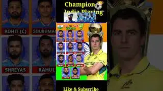 India Playing 11 Today for Champion Trophy Semifinal 1 2025 #shots #shortsfeed #playing11