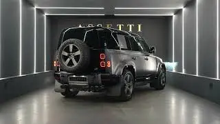 Raw V8 Defender with Quicksilver Exhaust System