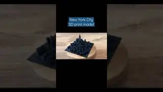 New York City - 3D print model #shorts #3d #3dprint #3dprinted #drawing #howtodraw #newyork #model