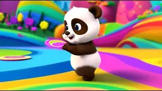 El juego del arcoíris del panda bebé La Vaca Lola  Baby Shark  Los Pollitos DicenPío Pío Pío