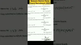 Balasore District Home Guard Recruitment 2025 #homeguard