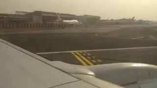 Rare landing at Mumbai Runway 32