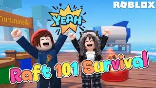 Playing a raft 101 survival for the first time🤭#roblox #raft  #101 #survival #feed #fowllo