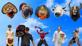 MEMASANGKAN KEPALA BARONGAN ,barongan demak ,barongan ebeg ,bantengan suro