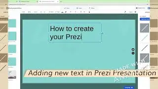 How to create a Prezi presentation: Part 3: Adding new text in Prezi presentation I EDUU 624 I