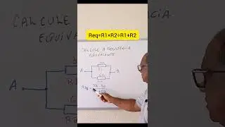 CALCULE A RESIST&Ecirc;NCIA EQUIVALENTE | ASSOCIA&Ccedil;&Atilde;O COM 2 RESISTRORES #tensaoeletrica #enem #resistor