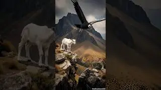 The Brave Calf vs Leopard | Desert Survival Story | #emotional #animals #story #ai #comedy