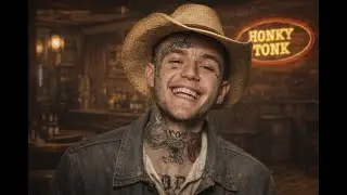 Lil Peep - ghost boy (Lyric Video) - Honky Tonk Country Version