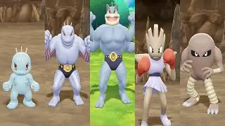 Machop,Machoke,Machamp,Hitmonlee & Hitmonchan Locations