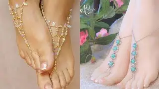 Sexy most trending and outstanding fancy beaded decorative feet jewelry anklets designs and ideas