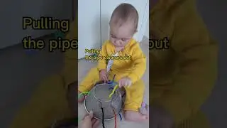 Pipe cleaners activities for 1-year-old toddlers - Игры с синельной проволокой для годовалых детишек