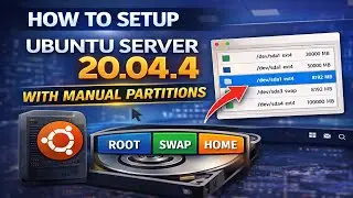 How to Setup Ubuntu Server 20.04.4 with Manual Partitions | Quick Ubuntu Server Installation 2022