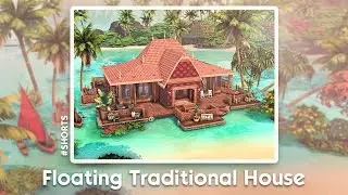 #Shorts Floating Traditional House Tour // Indonesian Traditional House 🇮🇩 | The Sims 4