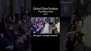 Elegant Runway Moments by Georgia Jeanette at Paris Fashion Week 🇫🇷✨#shorts #trending #fashion