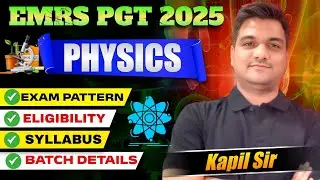 EMRS 2025 | EMRS PGT Physics | EMRS PGT Physics syllabus | emrs Exam pattern | EMRS eligibility