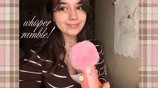 random whisper ramble (semester end, hair journey)