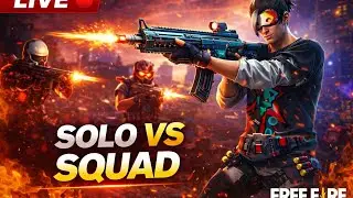 FREE FIRE SOLO VS SQUAD MATCH GAME PLAY 😱