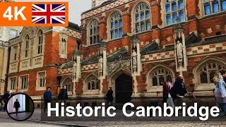 Exploring Historic Cambridge: Virtual City Walkthrough in 4K Ultra HD | #4k  #travelvlog