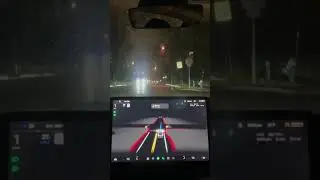 Tesla FSD Beta slowly proceeds in 4-way stop due to possible stop sign runner coming from the right