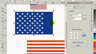Banderas Estados Unidos con Corel Draw