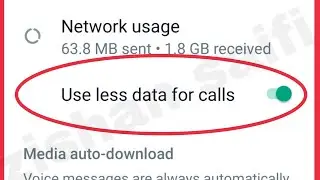 WhatsApp Enable Use less data for calls | kaise start kare