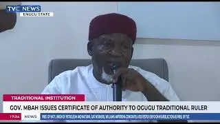 Gov. Mbah Issues Certificate Of Authority To Ogugu Traditional Ruler