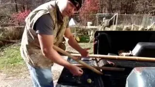 Bamboo fire saw with the Driveway Primitive