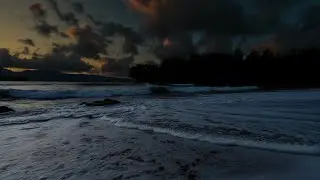 Ocean Waves for Evening Relaxation 🌙 | Calm Ocean Sounds (Dark Screen)