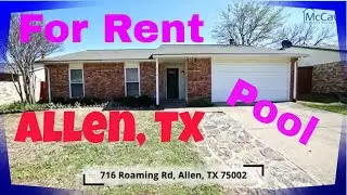 🏡💗Stunning 3 Bed/2 Bath Home with Pool in Allen, TX (75002) | Collin County Rental Property