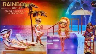 RAINBOW HIGH COLOR CHANGE POOL & BEACH CLUB PLAY SET/ VLOGMAS 2023