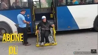 EGO OTOBÜS ŞOFÖRÜ ENGELLİ AMCAMIZI İNDİRİYOR