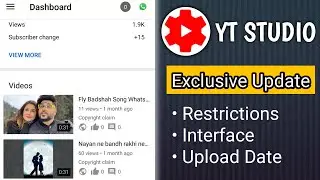 YT Studio New Update | YT Studio interface changed | YT Studio New interface | Restrictions |#shorts