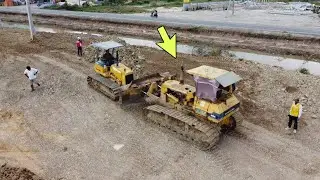 A Rice Field Development Project Using Bulldozers and 25-Ton Dump Trucks