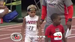 6 year old Taurean Ellinger wins the 400m AAU Track Race | TORO