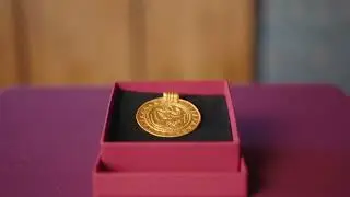 A North Germanic jewellery bracteate (B-bracteate) of gold, late 5th - early 6th century A.D.